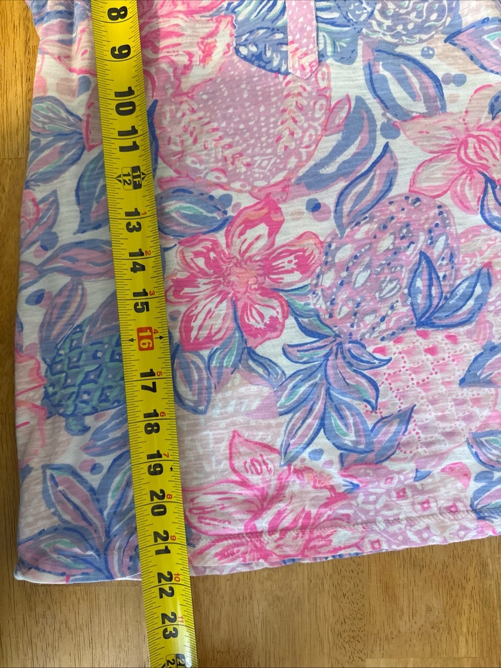 Lilly Pulitzer Essie Tank Top XS "Snappy Turtle Pink Isle" Beachy Coastal - Picture 6 of 8